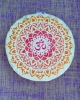 Meditační polštář Bhaktik nízký – Aum červený